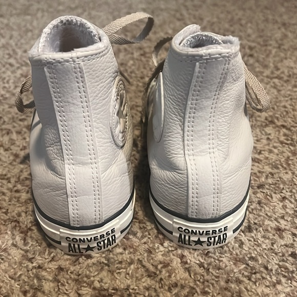 Converse Leather Fleece Lined High Tops - Picture 4 of 6